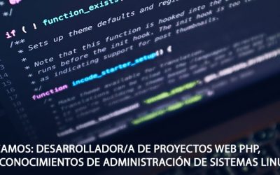 El Grupo Edin busca desarrollador/a de proyectos web PHP, con conocimientos de administración de sistemas Linux