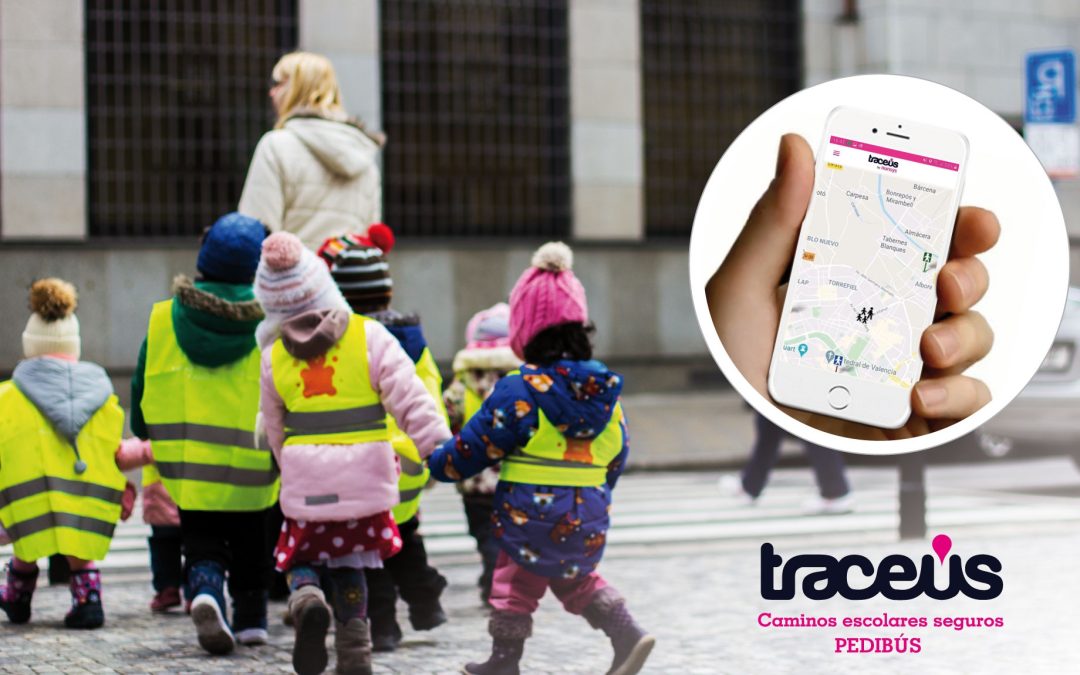 Caminar al colegio es más fácil y seguro gracias a Traceus-Pedibús