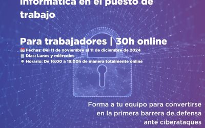 Area Project organiza un curso sobre ‘Protección y seguridad informática en el puesto de trabajo’